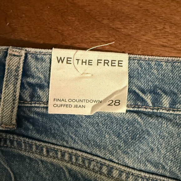 We The Free Final Countdown Wide Leg Cuffed Jean NWT - Picture 6 of 6